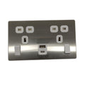 BG Electrical Evolve Double Switched Socket USB-C 30W USB-A 2.1A
