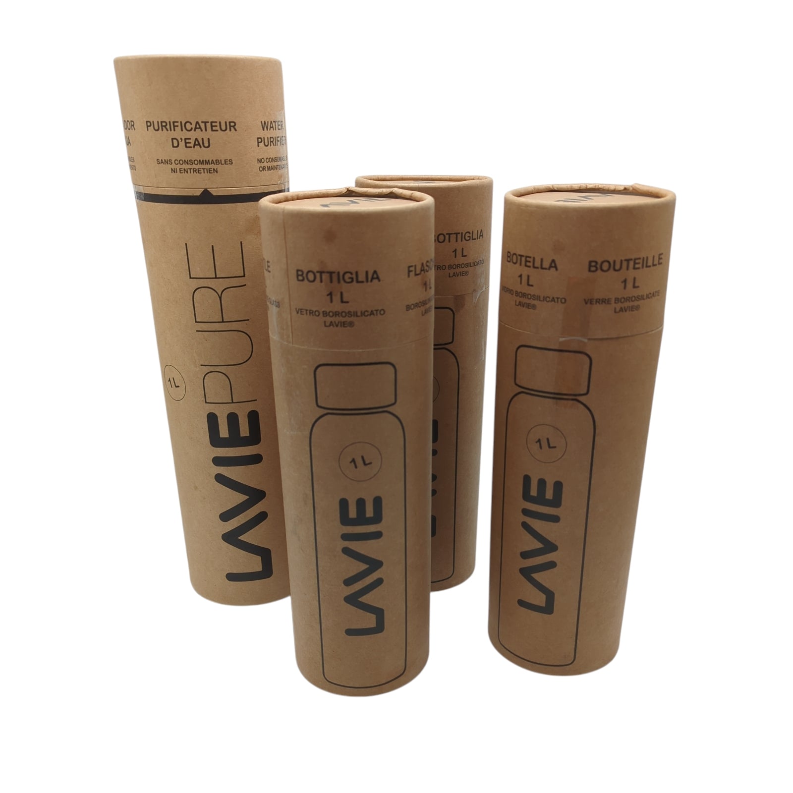 LaVie Pure Wasserreiniger mit UVA-Licht Set 3 Flaschen 1 L