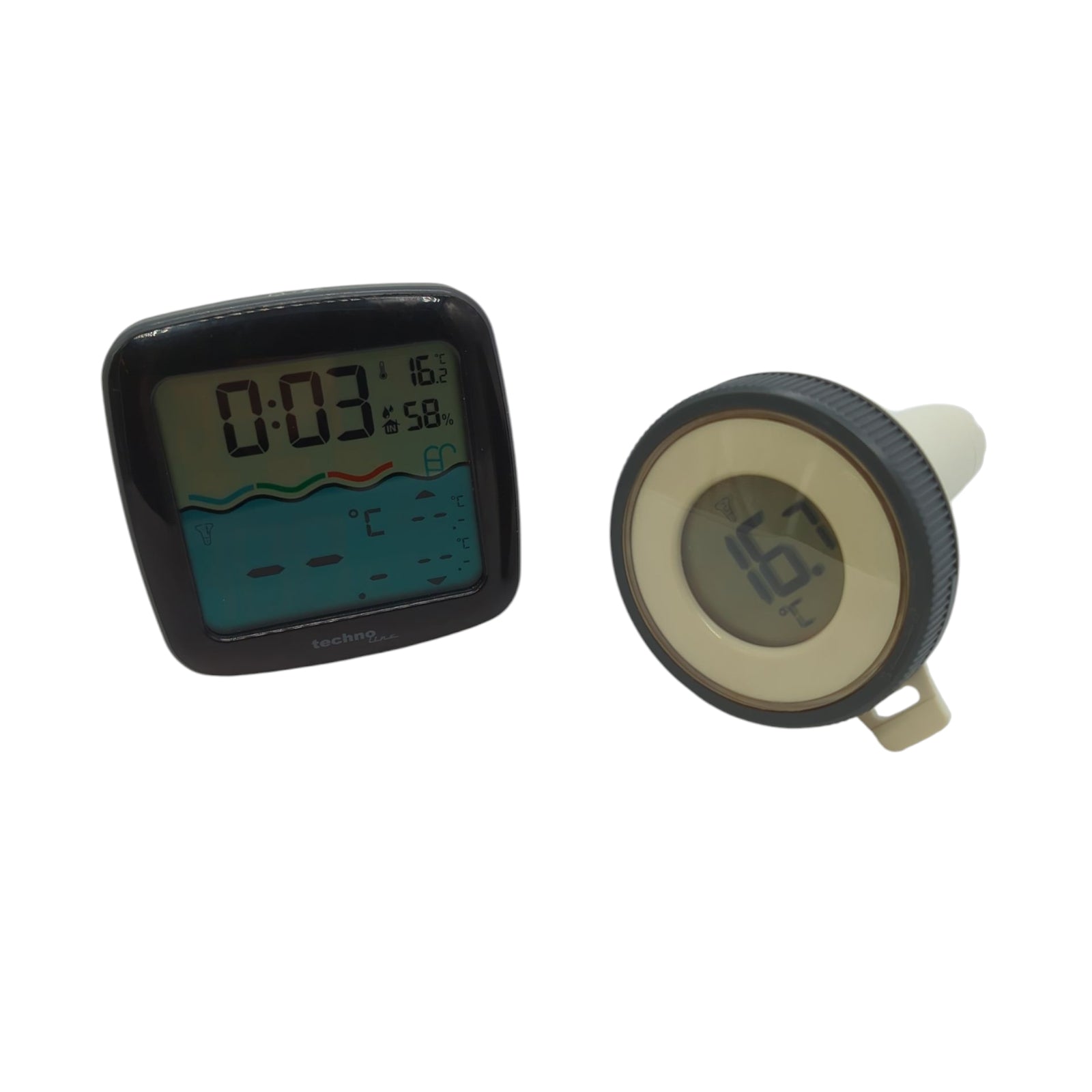 Drahtloses Schwimmbad Thermometer mit Basisstation