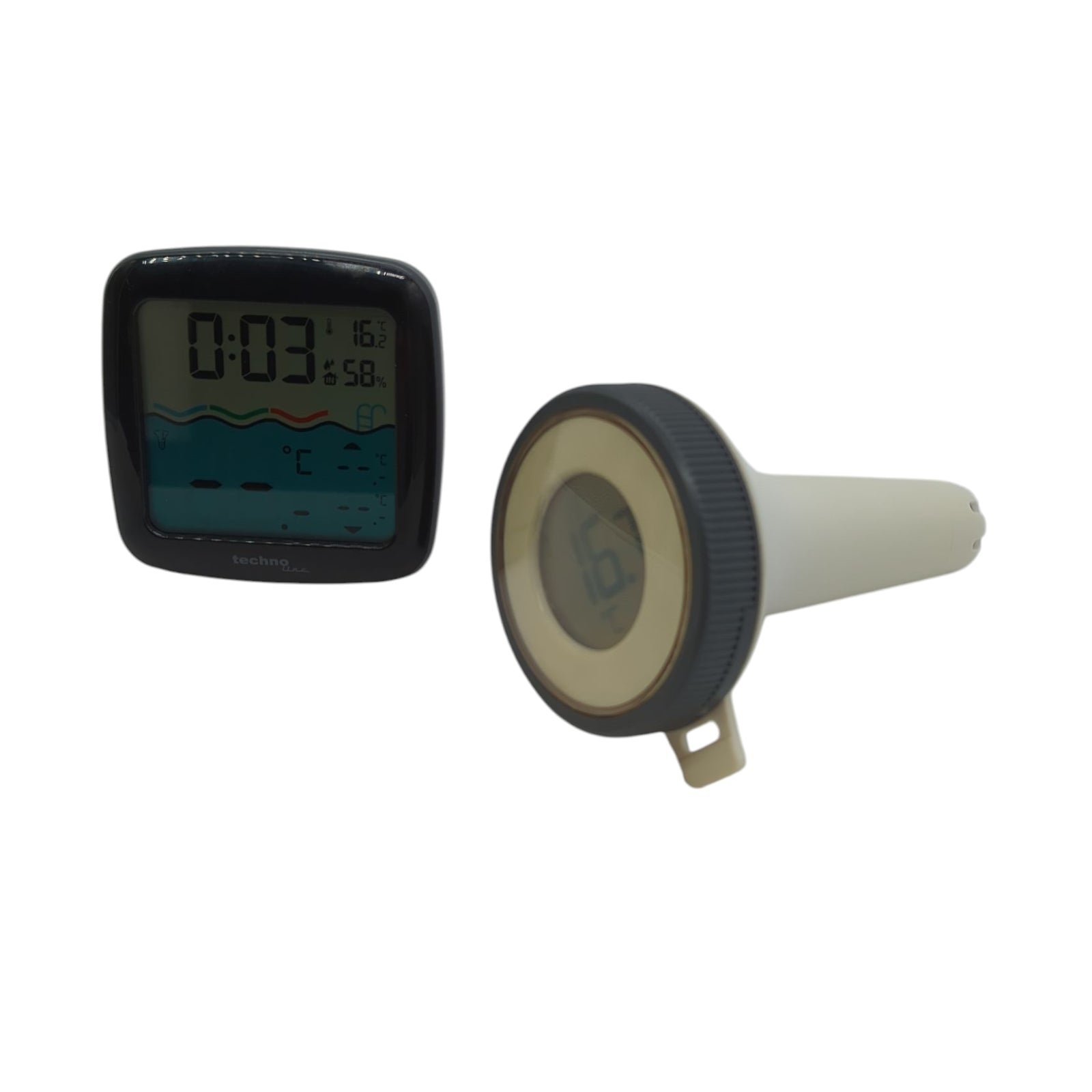 Drahtloses Schwimmbad Thermometer mit Basisstation