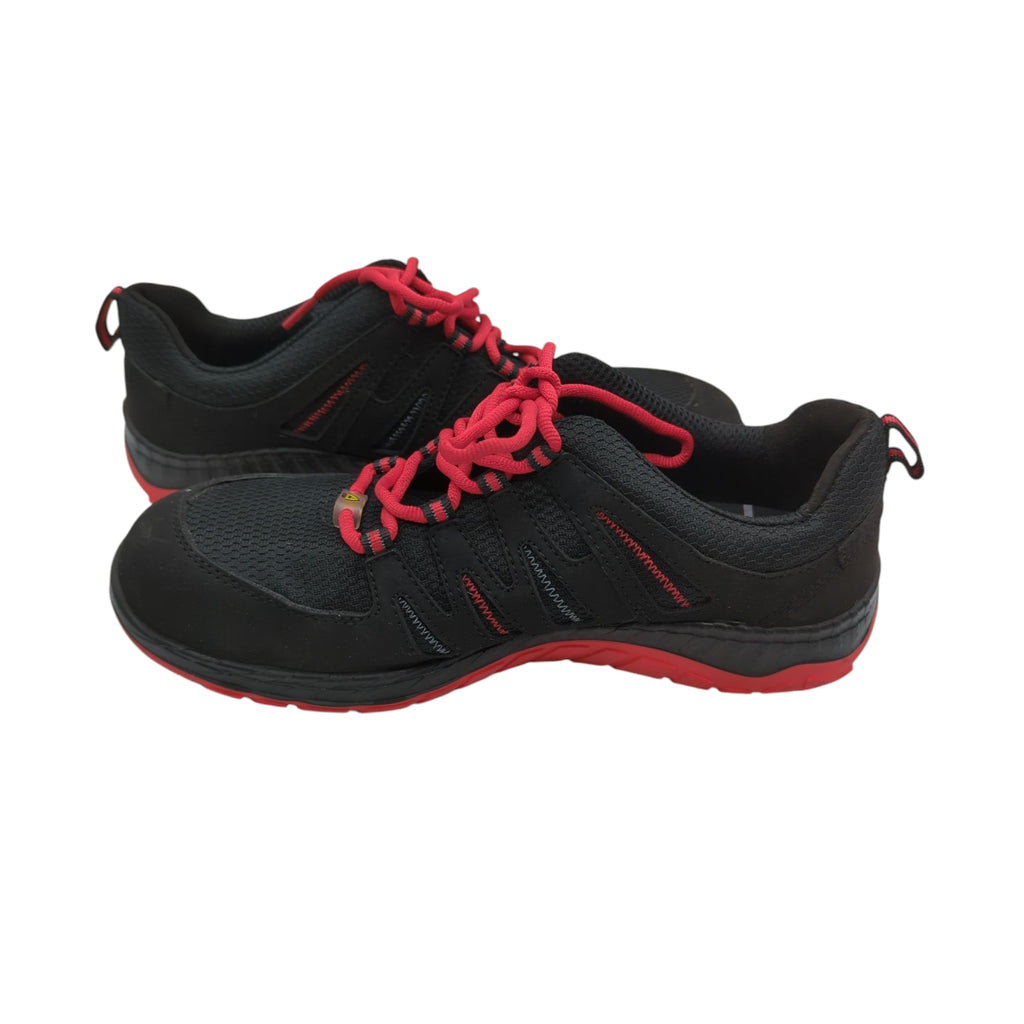 ELTEN Maddox Low Arbeitsschuhe Sicherheitsschuhe ESD S3 Größe 42 Schwarz Rot