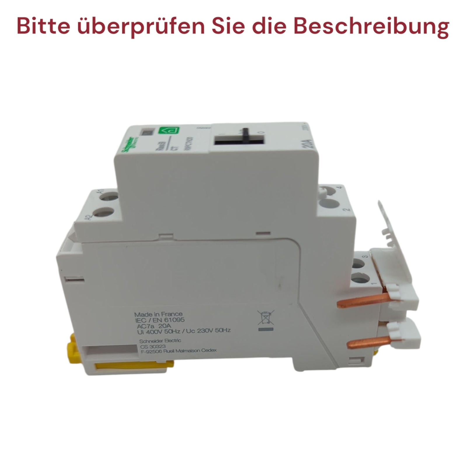 Schneider Electric R9PCTH20 Leitungsschutzschalter 20A Sicherungsautomat Weiß