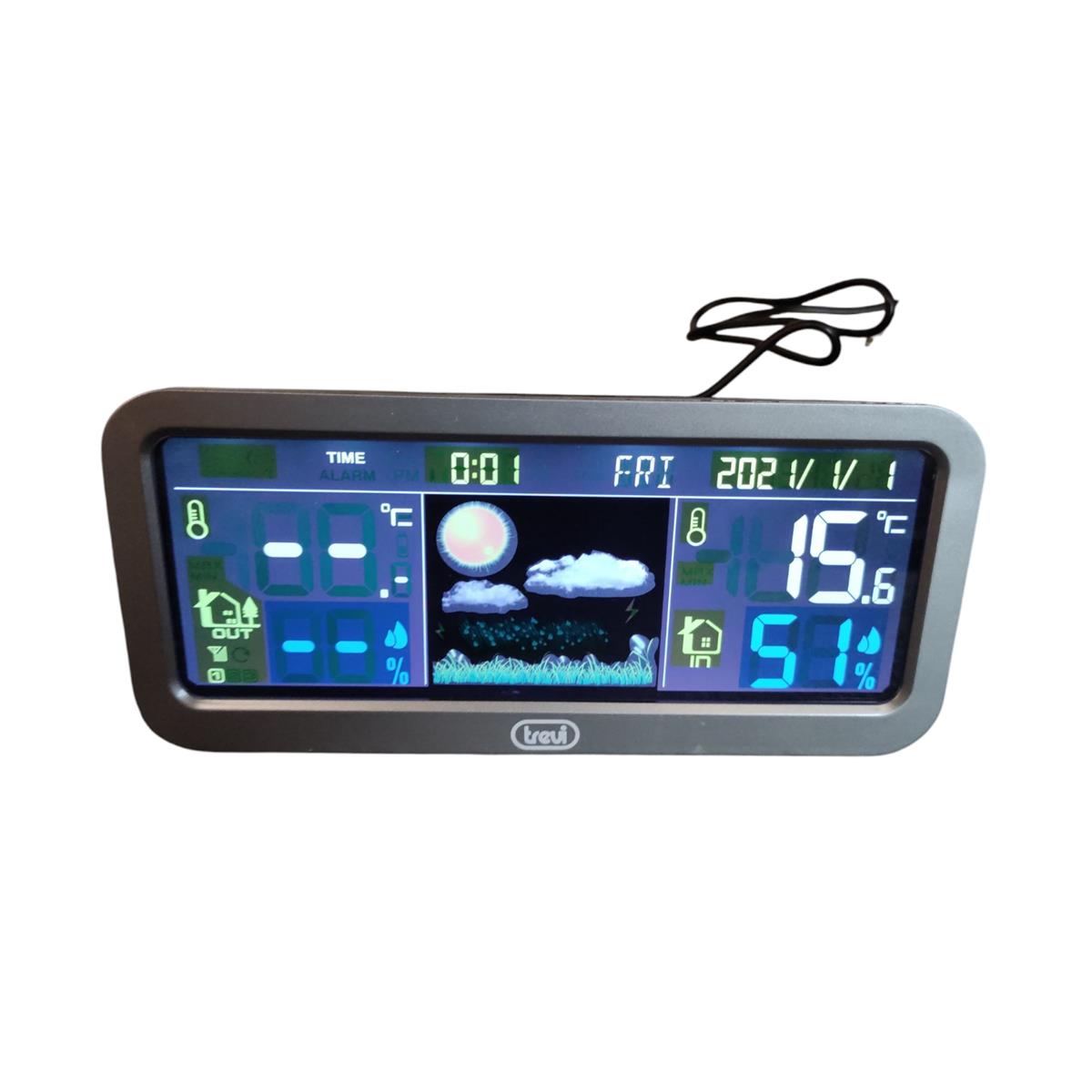 Trevi Weather Station Plastic Grey One Size