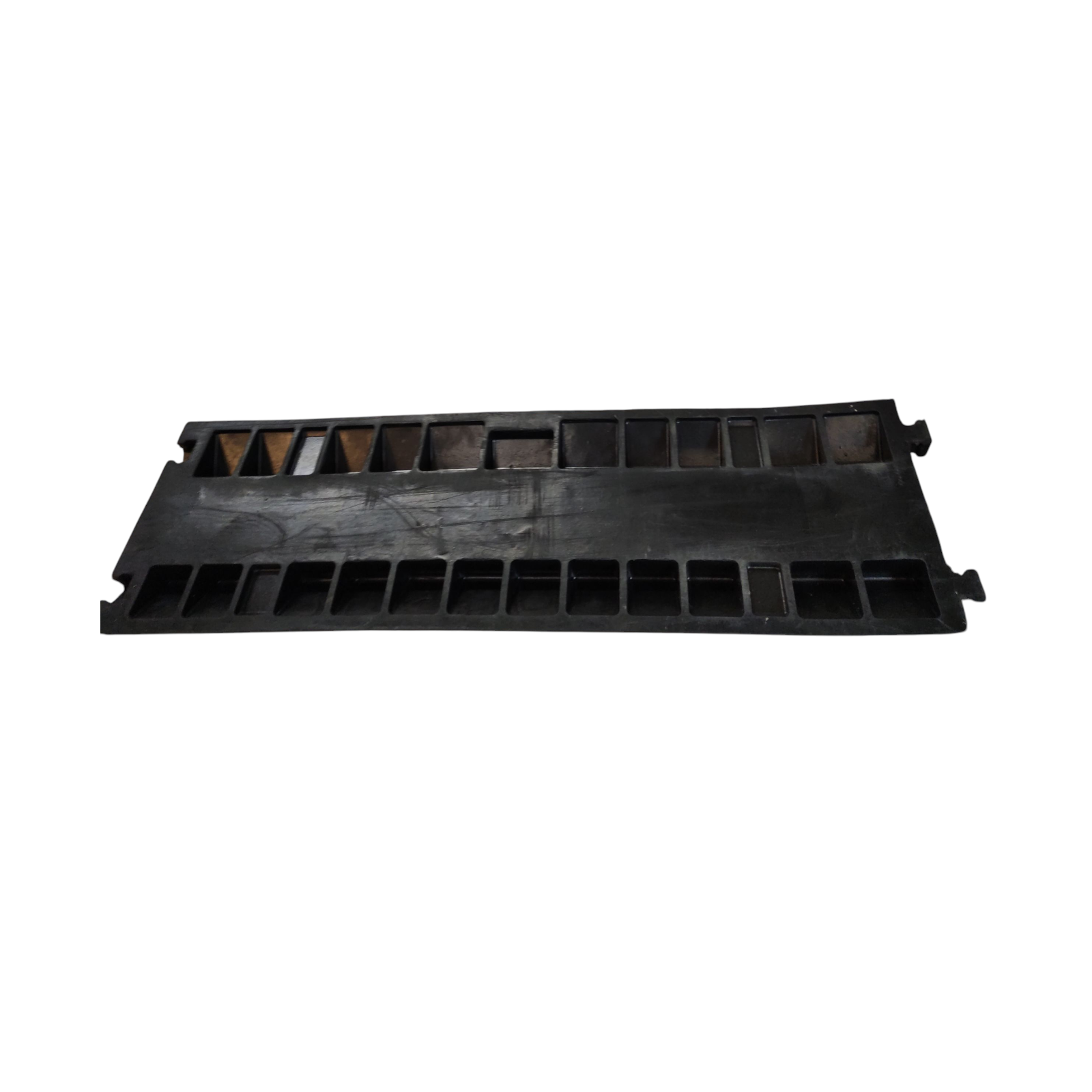 Happybuy Kerb Ramp Solid Rubber 3-Channel Cable Ramp 1.2x1.2 Inch