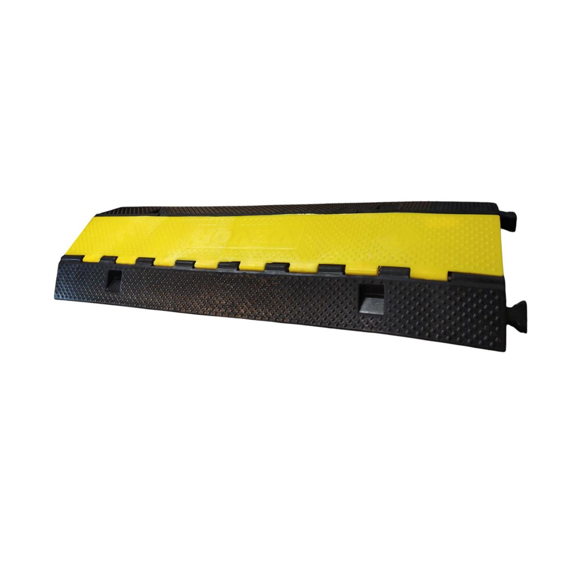 Happybuy Kerb Ramp Solid Rubber 3-Channel Cable Ramp 1.2x1.2 Inch