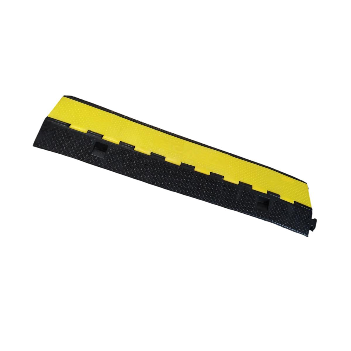 Happybuy Kerb Ramp Solid Rubber 3-Channel Cable Ramp 1.2x1.2 Inch