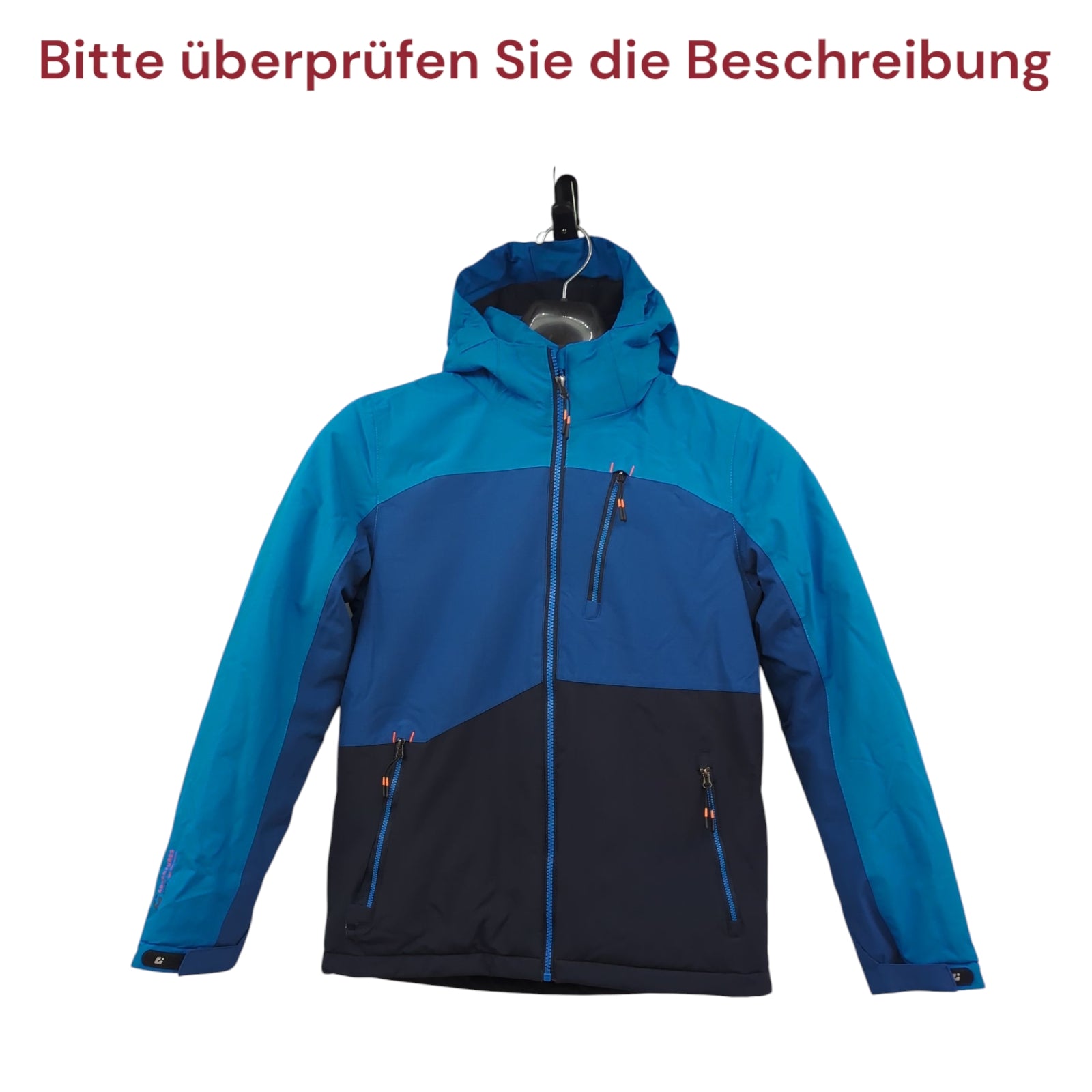 killtec Boys' Functional Jacket with Hood and Snow Skirt 164 Blue