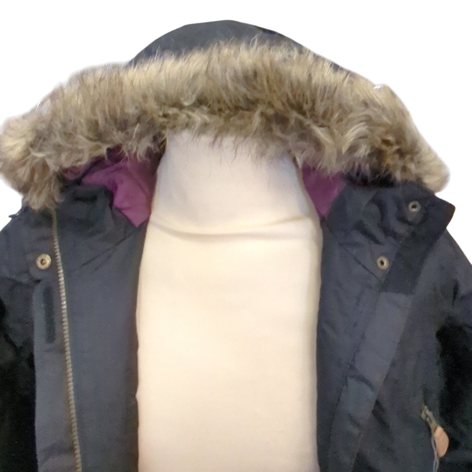 Trespass Clea Damenjacke M Schwarz wasserdicht mit Rollkapuze