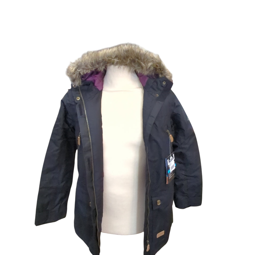 Trespass Clea Damenjacke M Schwarz wasserdicht mit Rollkapuze