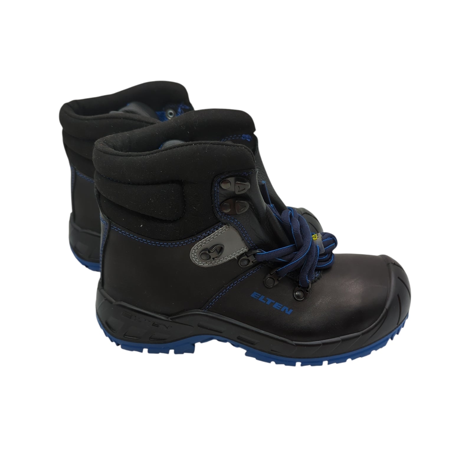 ELTEN ALESSIO Mid Sicherheitsschuhe ESD S3 Leder schwarz blau 37
