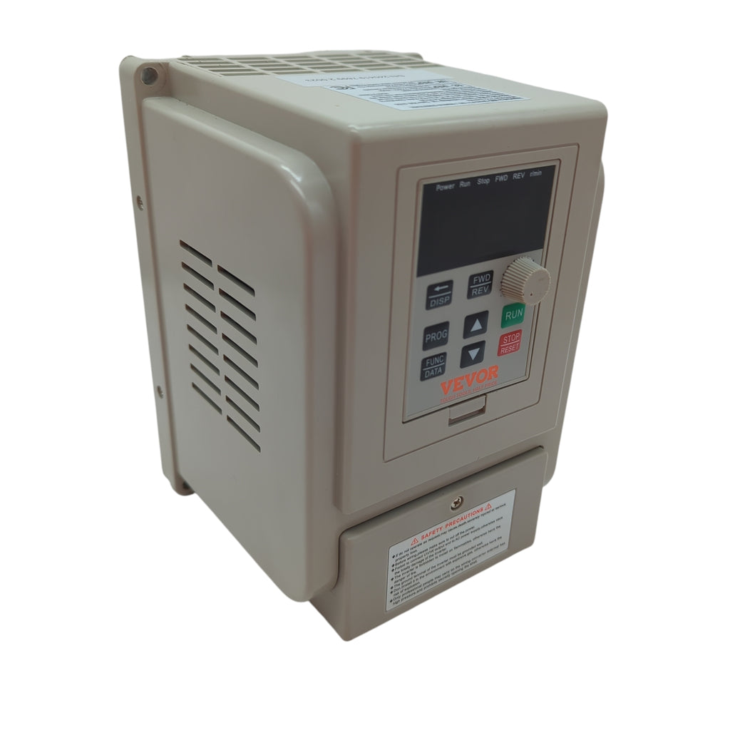 VEVOR Frequenzumrichter 2,2 kW 3 PS 10A 0–400Hz VFD 1ph 3ph