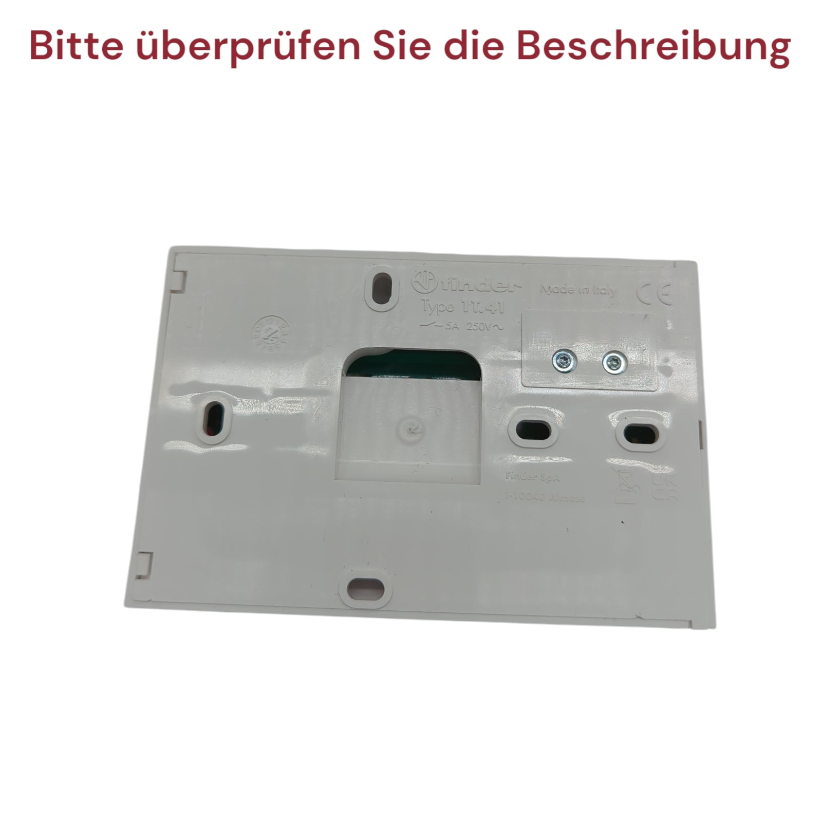 Finder 1T4190030000PASTermostato Manuale Finder Weiß