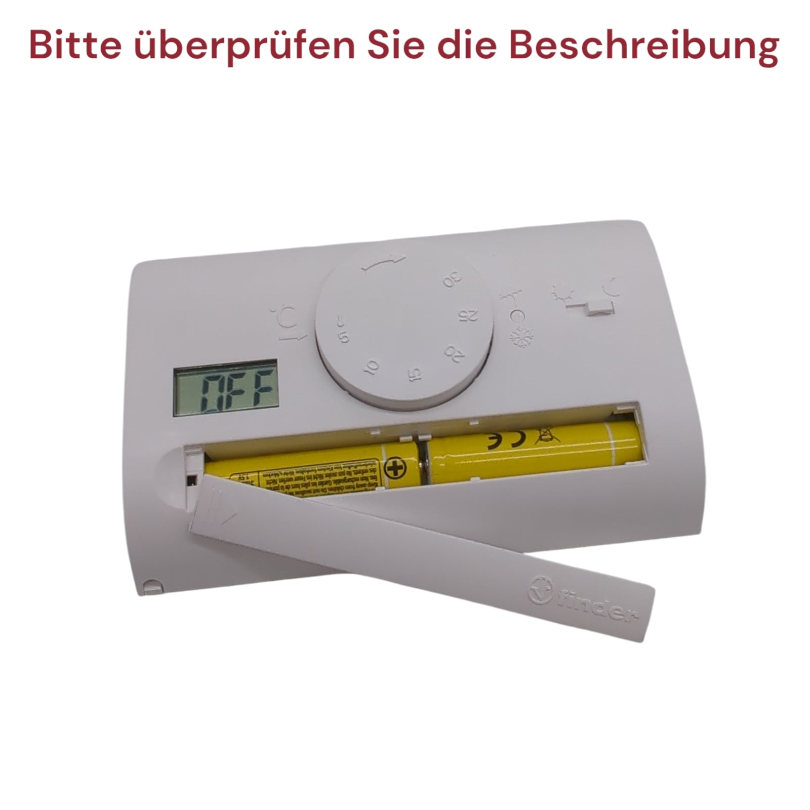 Finder 1T4190030000PASTermostato Manuale Finder Weiß