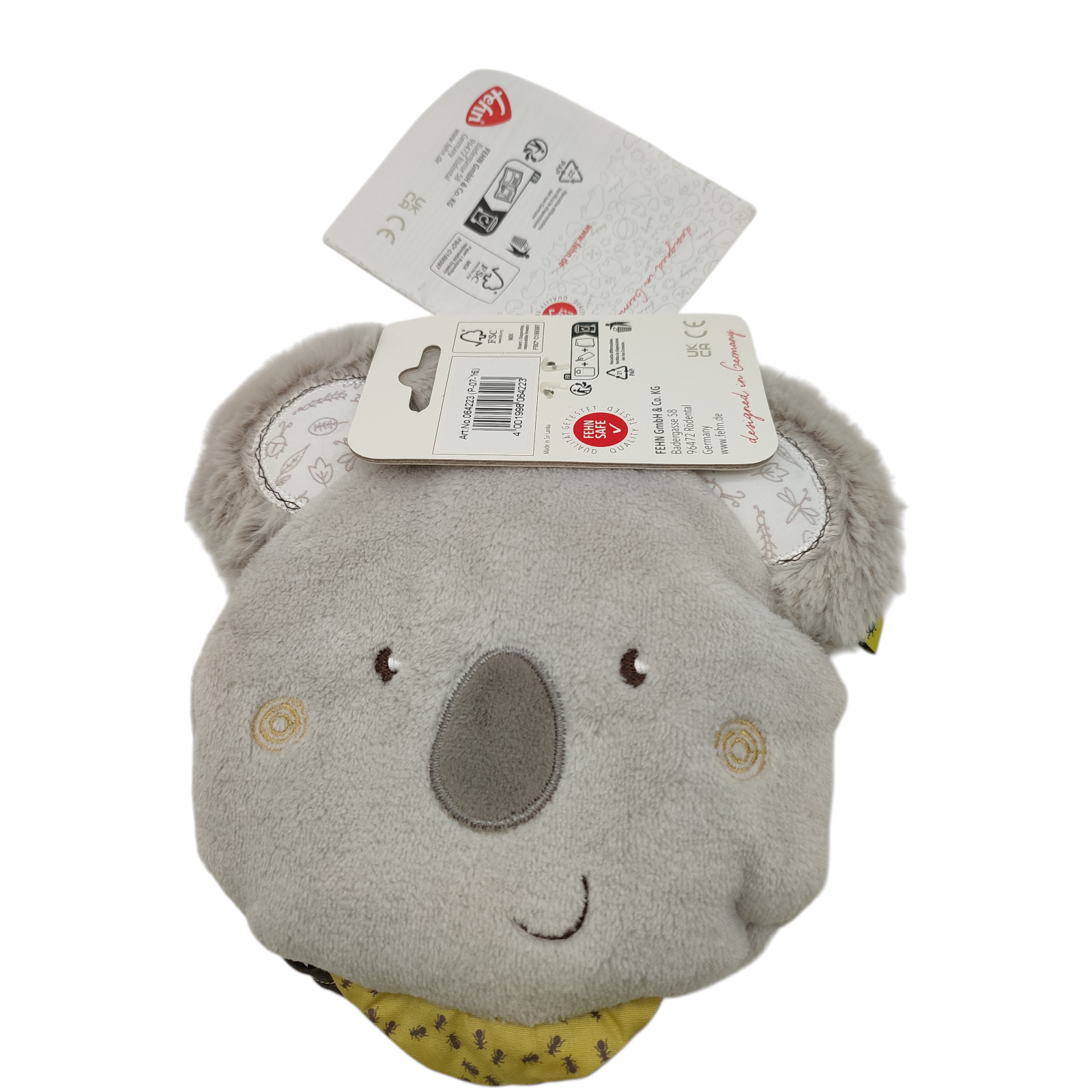 Fehn Cherry Stone Cushion Baby Koala Warming and Cooling Pillow from 0 Months