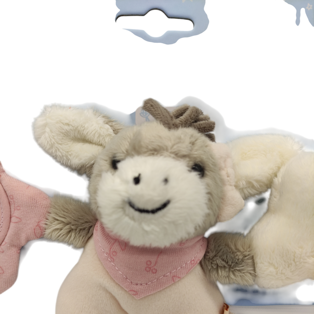 Sterntaler Emmi Girl Flora Kinderwagenkette Esel Motiv rosa