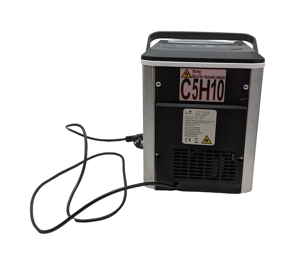 SENYA Eiswürfelmaschine Eismaschine 12 kg/Tag 1,3 Liter LED Edelstahl