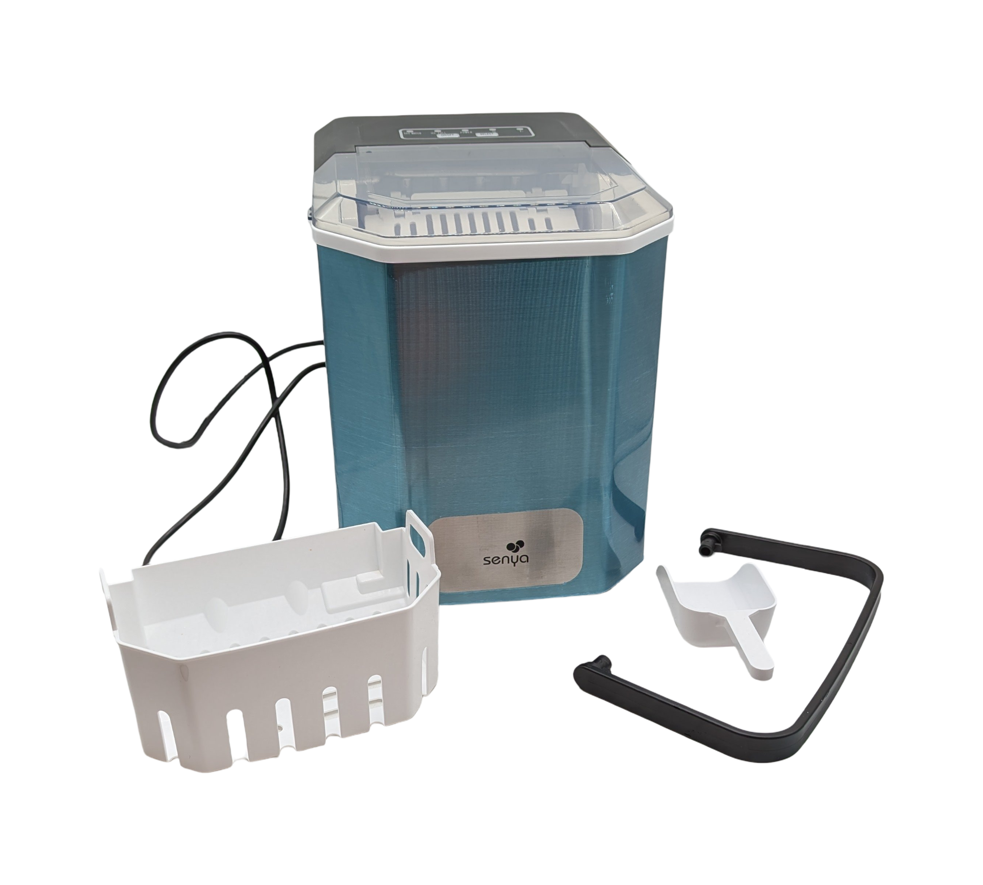 SENYA Eiswürfelmaschine Eismaschine 12 kg/Tag 1,3 Liter LED Edelstahl