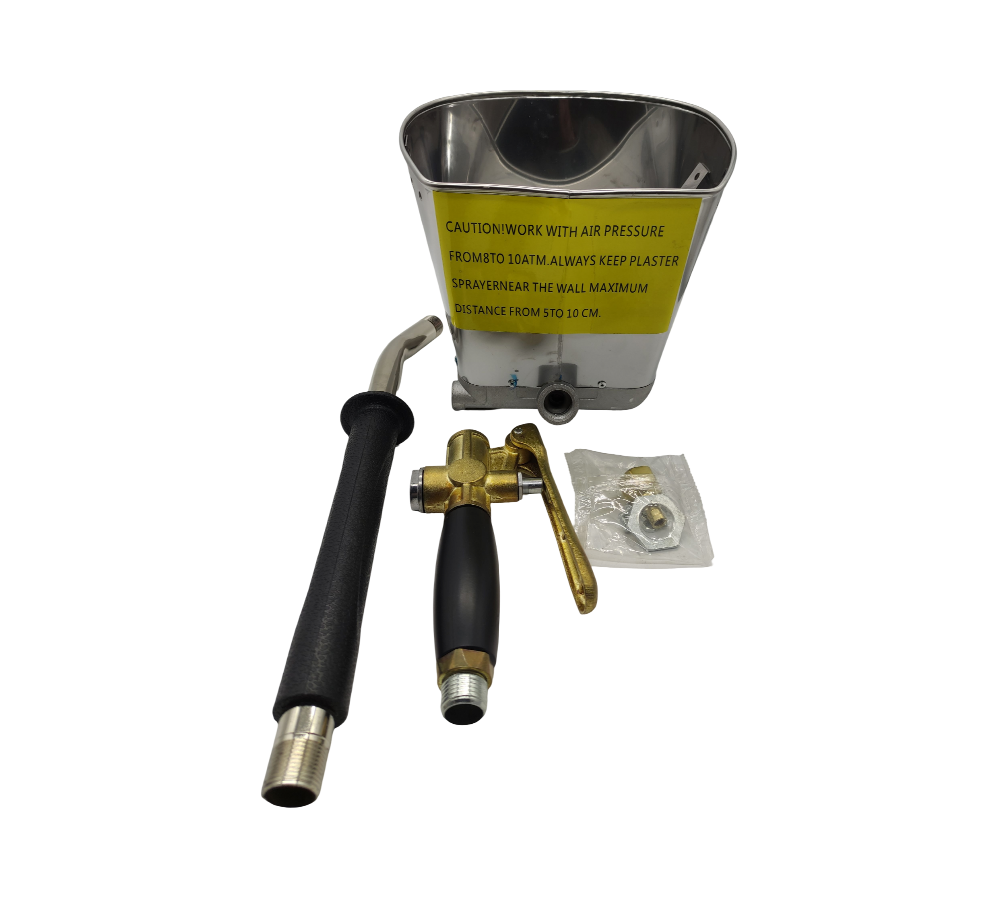 VEVOR Fugenmörtel Spritzgerät Zementpistole 4 Strahlarten Silber