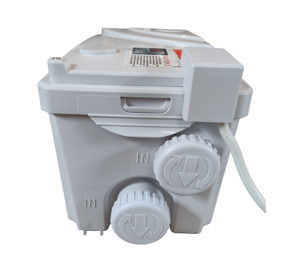 VEVOR Mazerationspumpe Sumpfpumpe 350W 6000L/h 7m 3 Anschlüsse