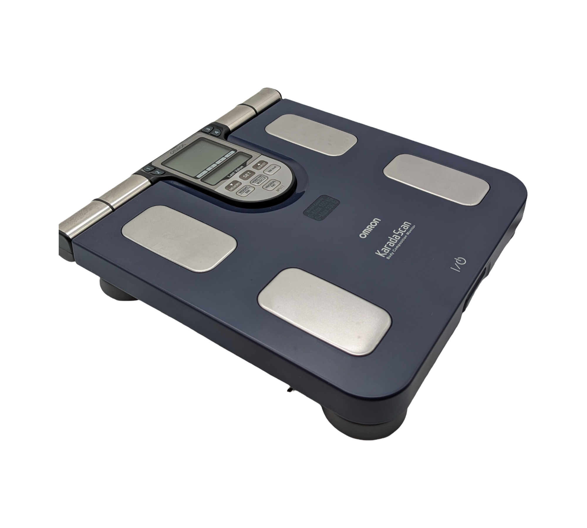 OMRON BF511 Körperfettwaage Digitalwaage Körperanalyse Monitor 8 Sensoren