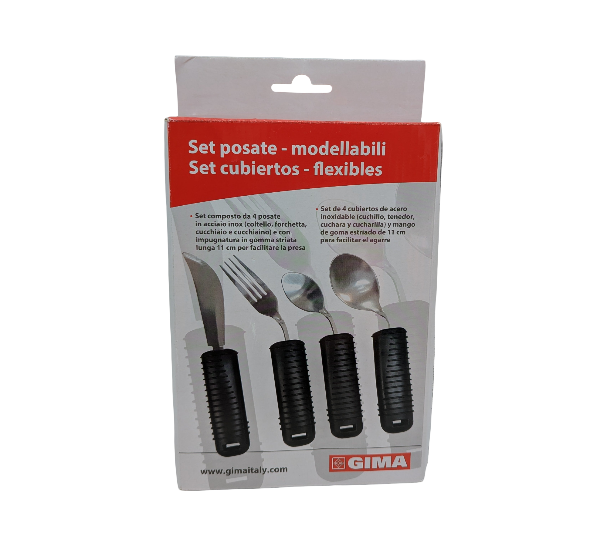 GIMA Set 4-tlg. Modell-Besteck Edelstahl Messer Gabel Löffel Teelöffel 28921