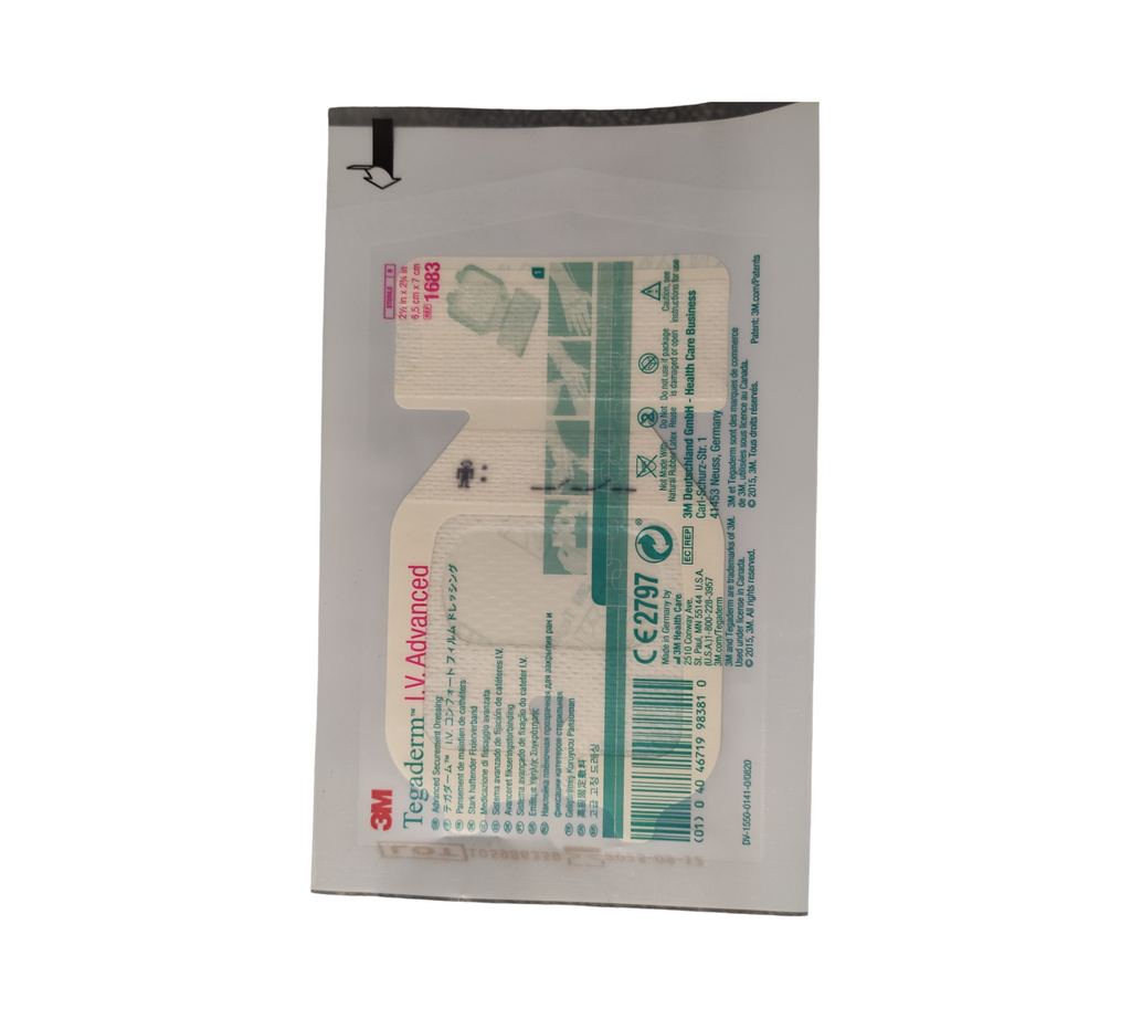 3M Tegaderm I.V. Advanced Fixierpflaster 6,5x7 cm Transparent