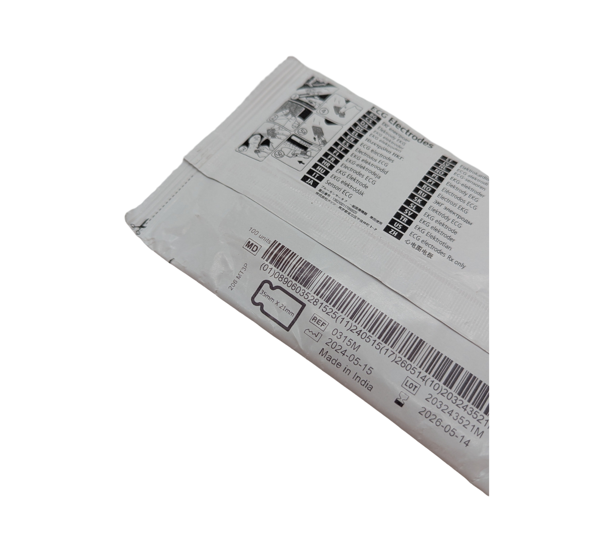 Ambu WhiteSensor 0315M 53906 ECG-Elektroden Tab Klebeelektroden