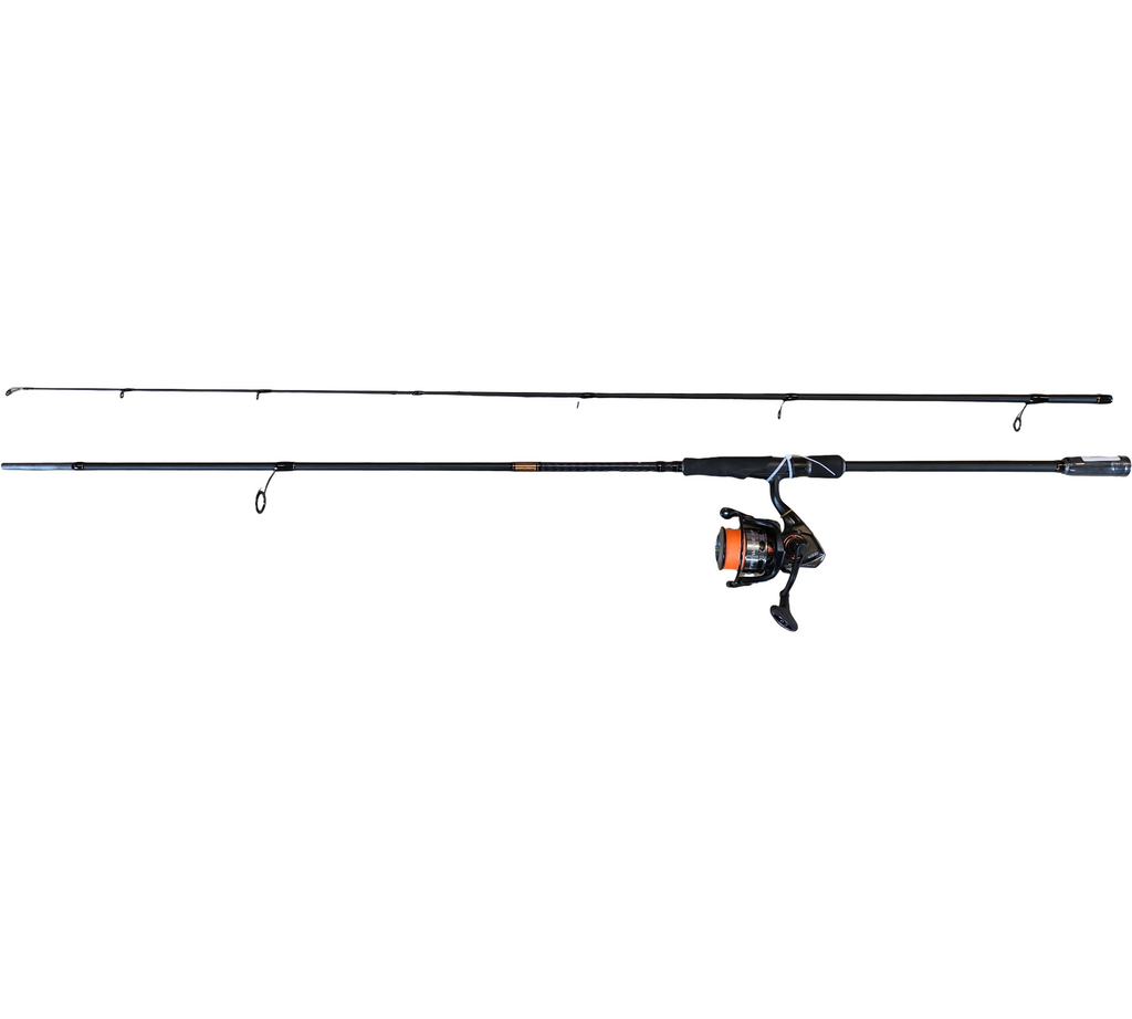 (KLNDAM Fire Wave XP Spinning Combo Angelrute Rolle 2,44 m schwarz