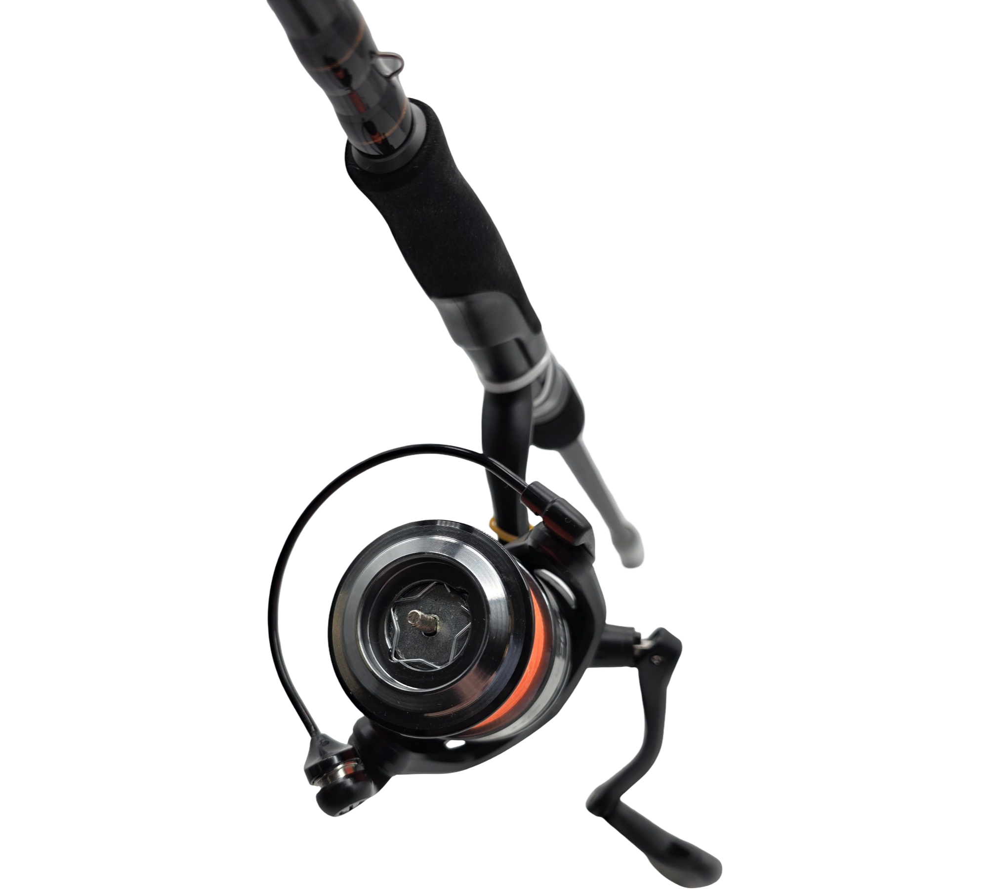 (KLNDAM Fire Wave XP Spinning Combo Angelrute Rolle 2,44 m schwarz