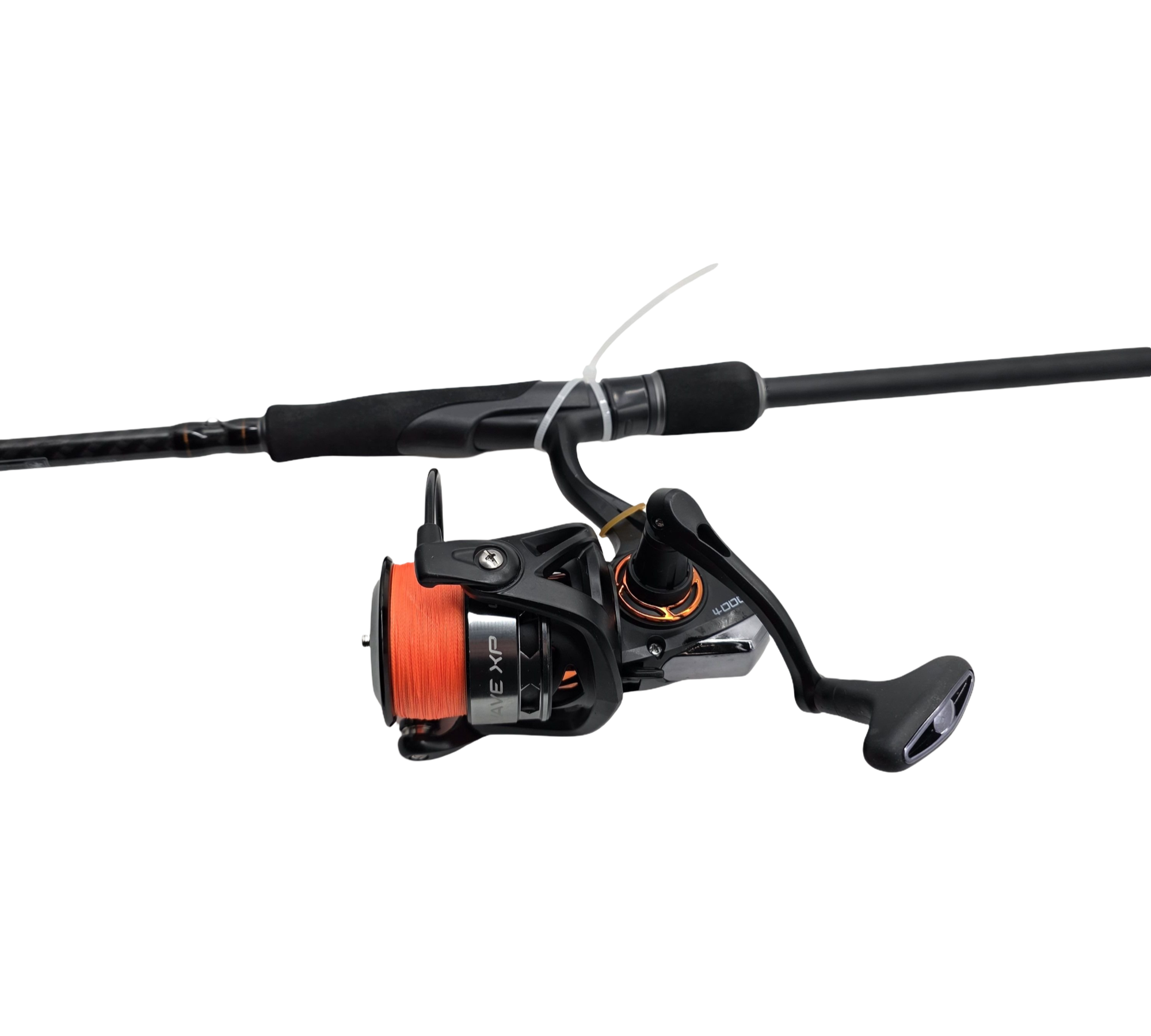 (KLNDAM Fire Wave XP Spinning Combo Angelrute Rolle 2,44 m schwarz