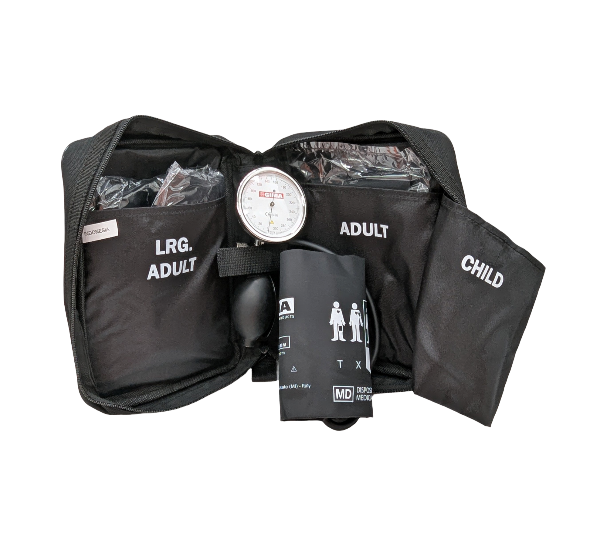 Gima Sirio Sphygmomanometer 32706 with 3 Cuff Kit