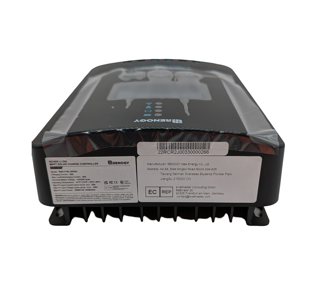 Renogy 20A 12/24V MPPT Solarladeregler LCD