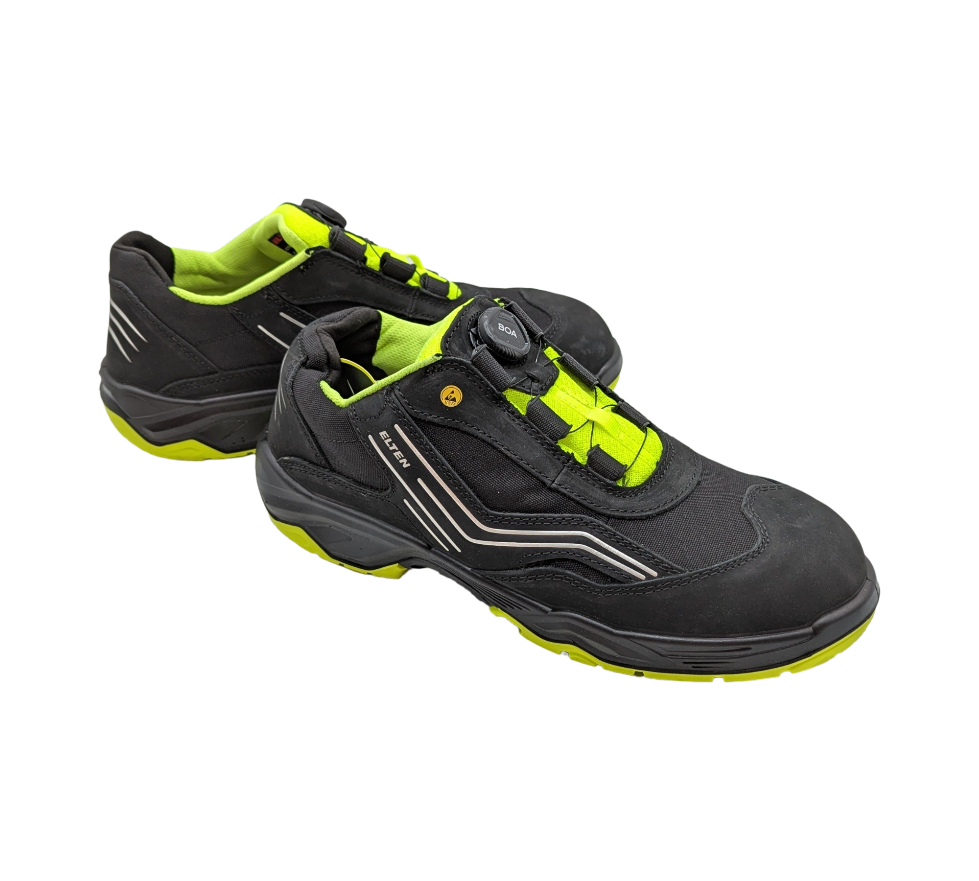 ELTEN Ambition BOA Low ESD S2 Sicherheitsschuhe Gr. 47 Schwarz-Gelb