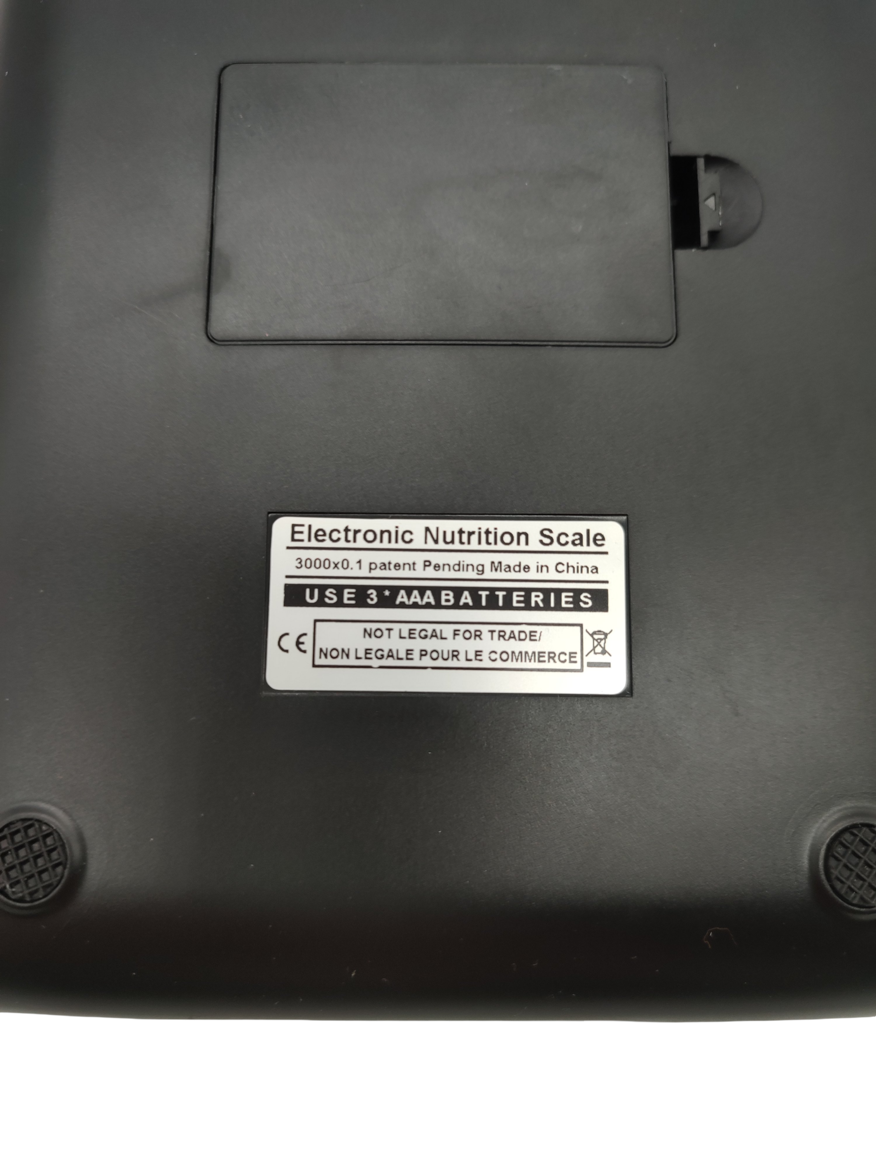UNIWEIGH Digitale Küchenwaage 3kg mit Kalorienzähler