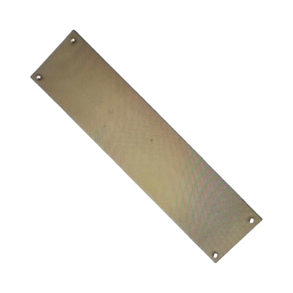 TERF Türdrückerplatte 300x75 mm poliertes Messing 2er Set