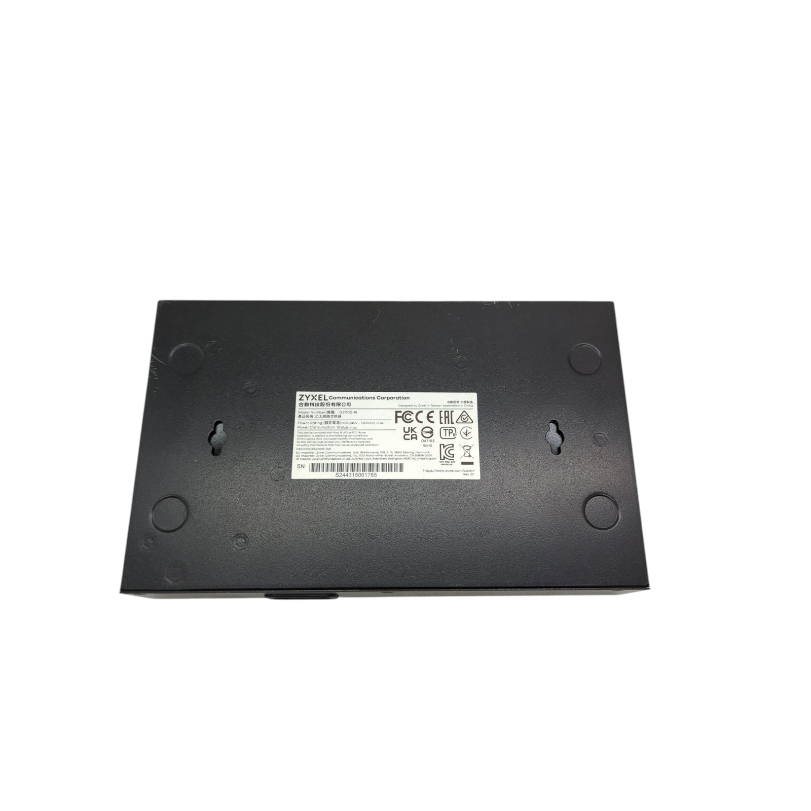 Zyxel GS1100-16v3 16-Port Gigabit Ethernet Switch lüfterlos