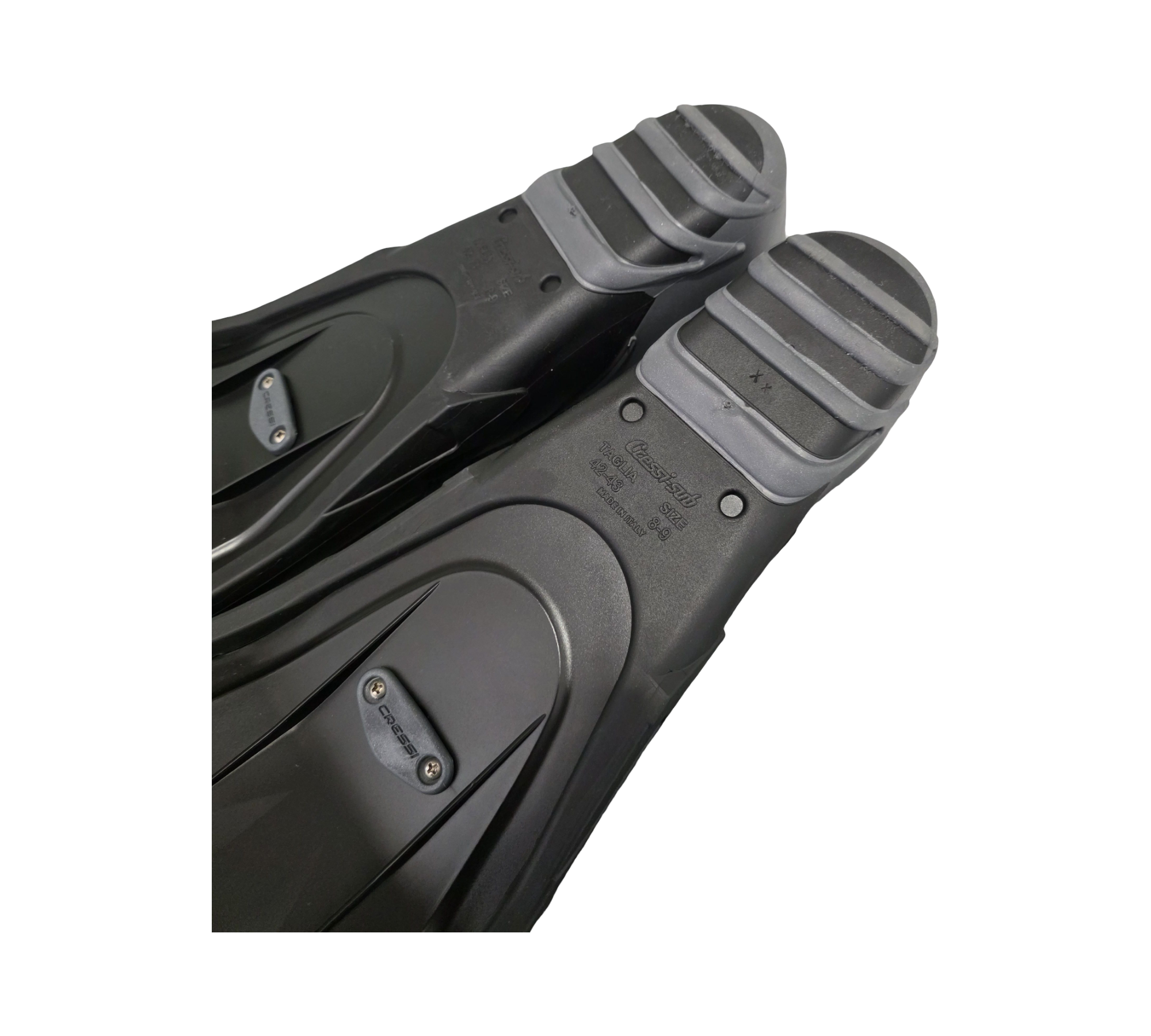 CRESSI Turbo Flex Flossen Schwarz 42/43 Modulares Gara System