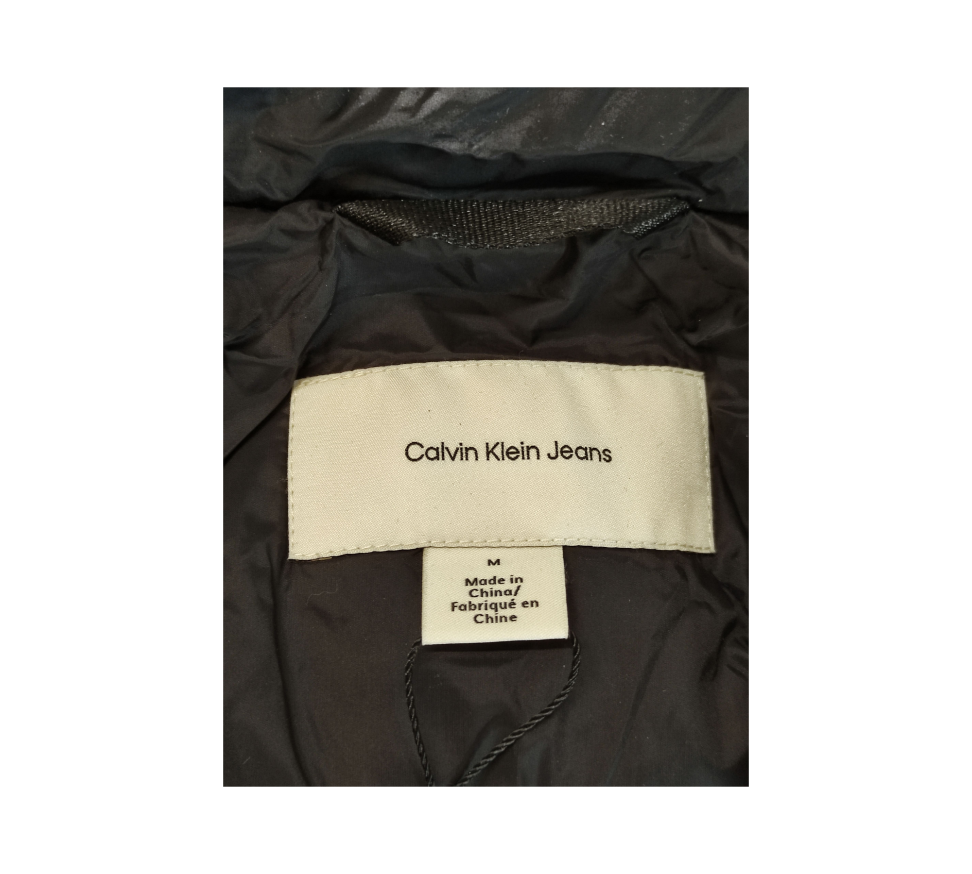 Calvin Klein Women's Essential Long Hooded Down Coat Black M