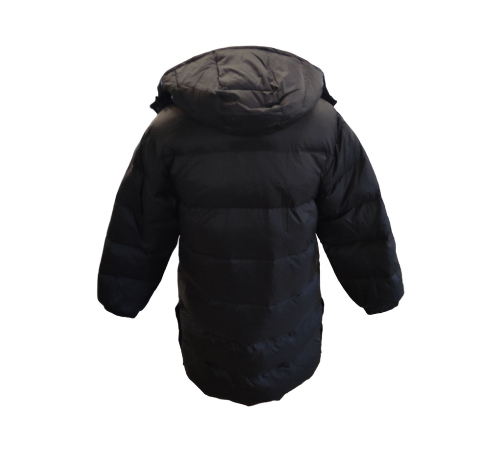 Calvin Klein Women's Essential Long Hooded Down Coat Black M
