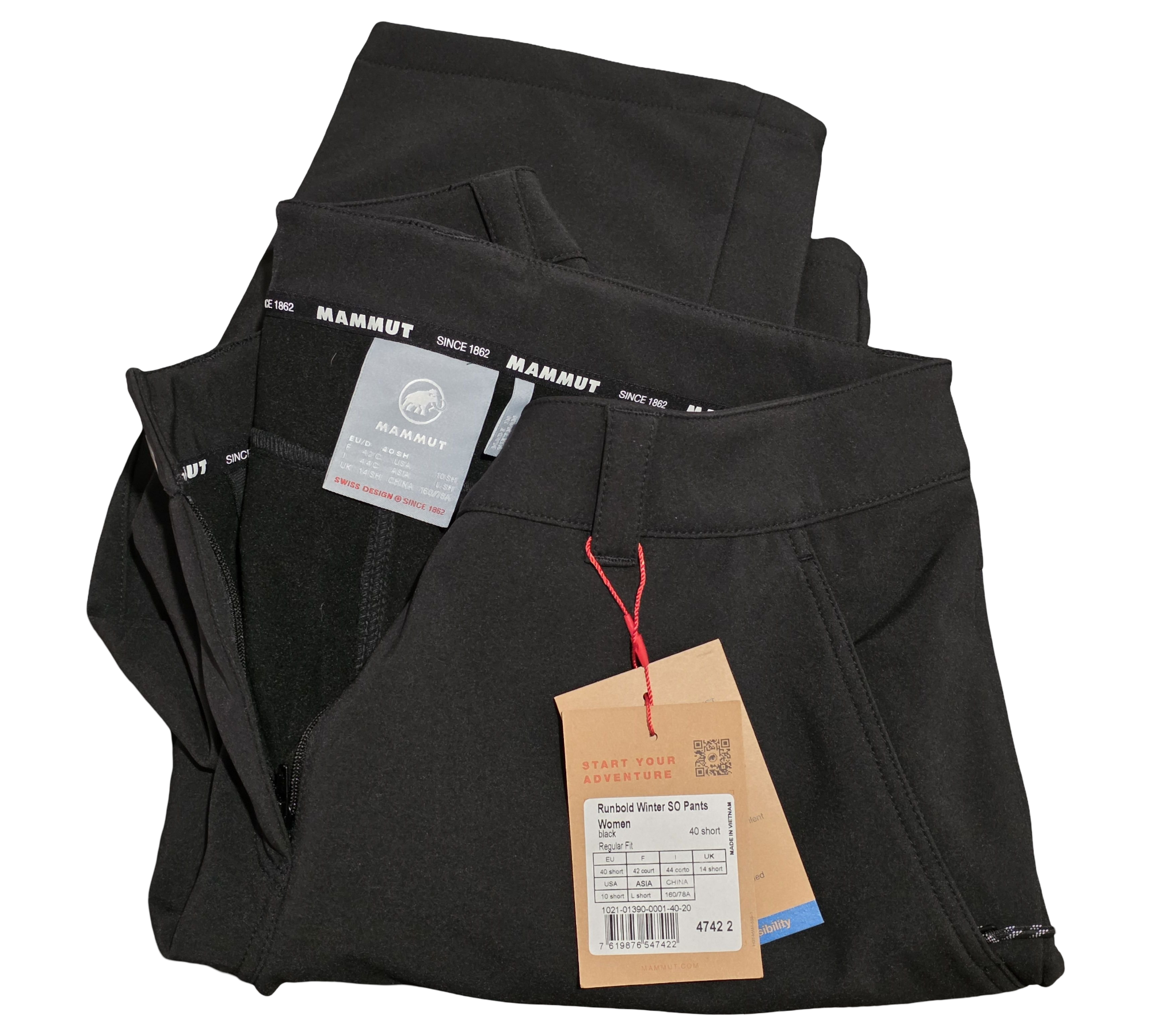 Mammut Runbold Winter SO Damen Hose schwarz 40