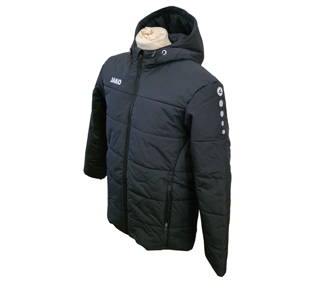 JAKO Men's Team Coach Jacket with Hood Black Size S