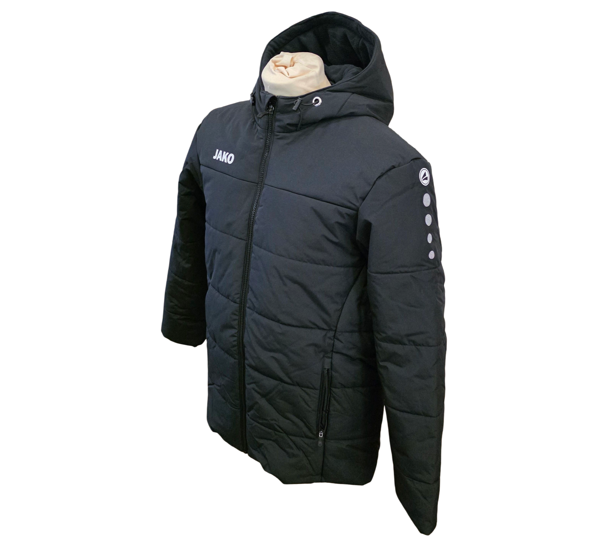 JAKO Men's Team Coach Jacket with Hood Black Size S