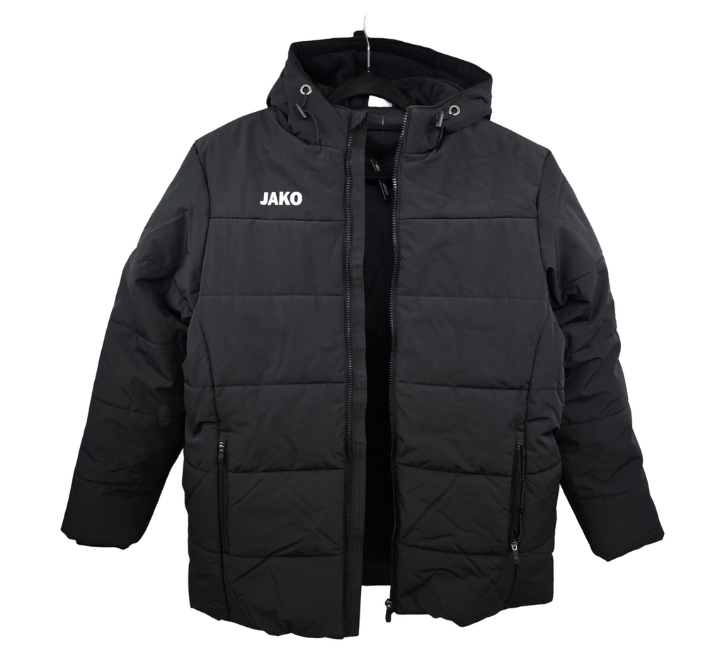 JAKO Men's Team Coach Jacket with Hood Black Size S