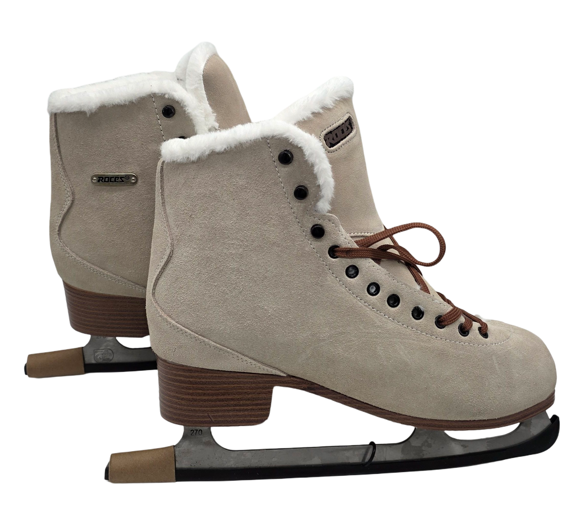 Roces Damen Suede ECO-FUR Freizeit-Schlittschuh suedebrown Größe 42