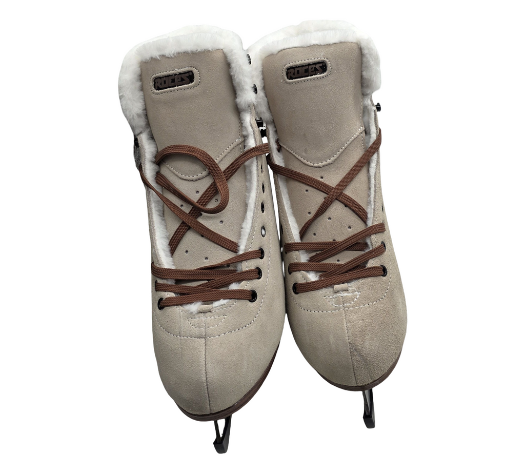 Roces Damen Suede ECO-FUR Freizeit-Schlittschuh suedebrown Größe 42
