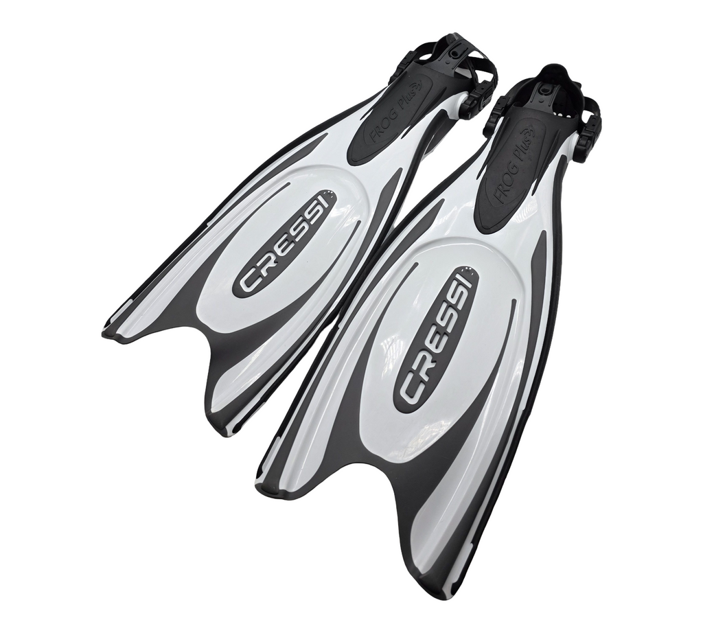 CRESSI Frog Plus Tauchflossen schwarz/weiß S/M 38/41