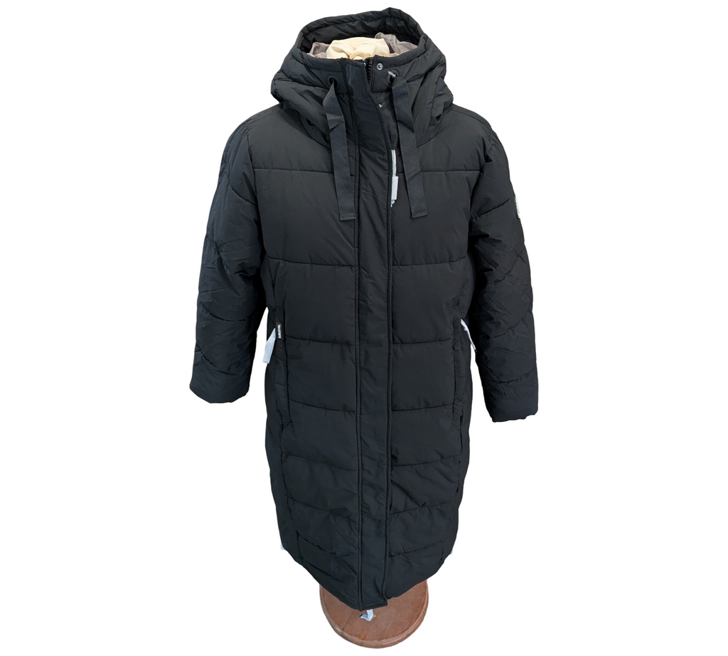 Sublevel Steppjacke Damen Winterparka Kapuze schwarz XL