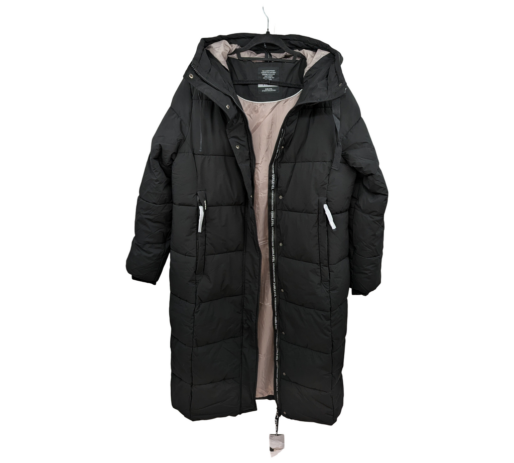 Sublevel Steppjacke Damen Winterparka Kapuze schwarz XL