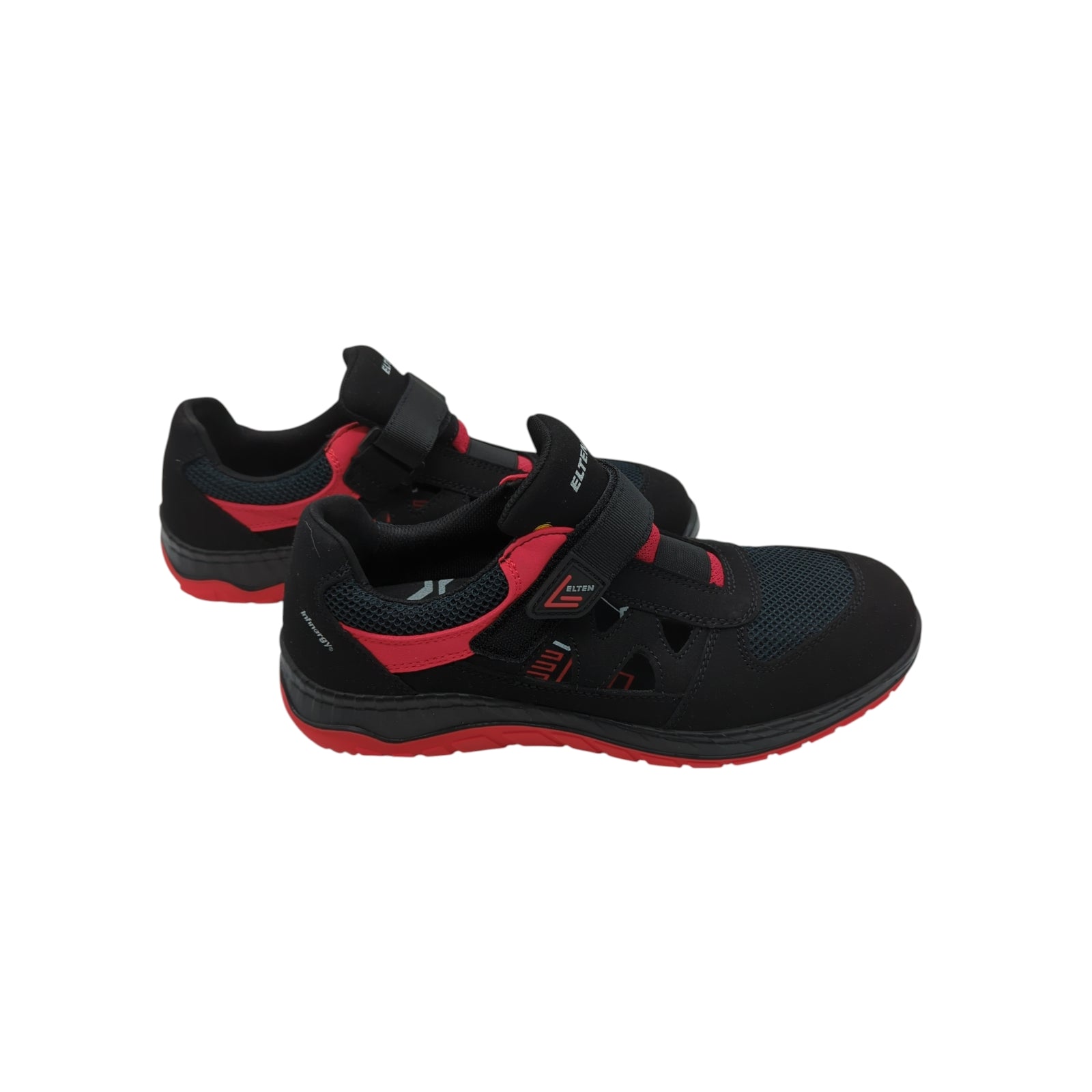 ELTEN LONNY Red Easy Sicherheitsschuhe ESD S1P Größe 45 Schwarz Rot