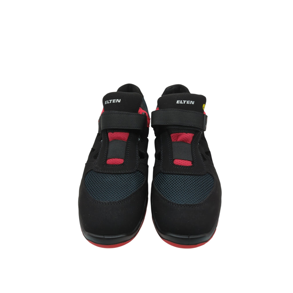 ELTEN LONNY Red Easy Sicherheitsschuhe ESD S1P Größe 45 Schwarz Rot